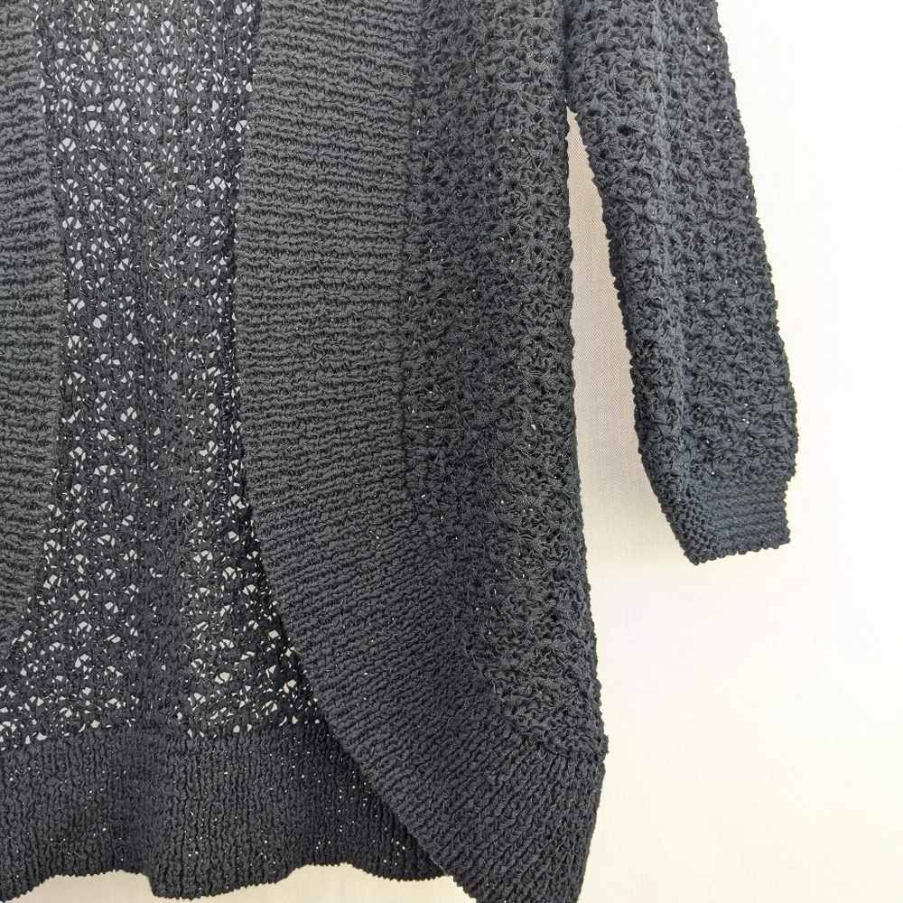 Dana Buchman Loose Knit Open-front Sweater Cardigan, Business Casual, Size Small